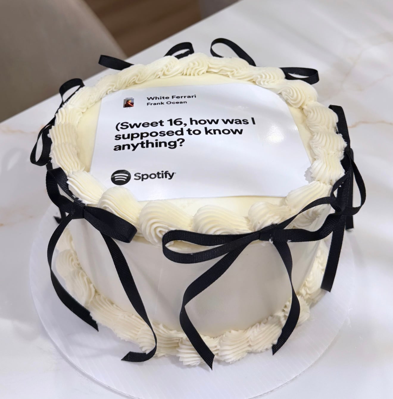 sweet 16 birthday cake - custom eggless birthday cake by Cakes by Ashni