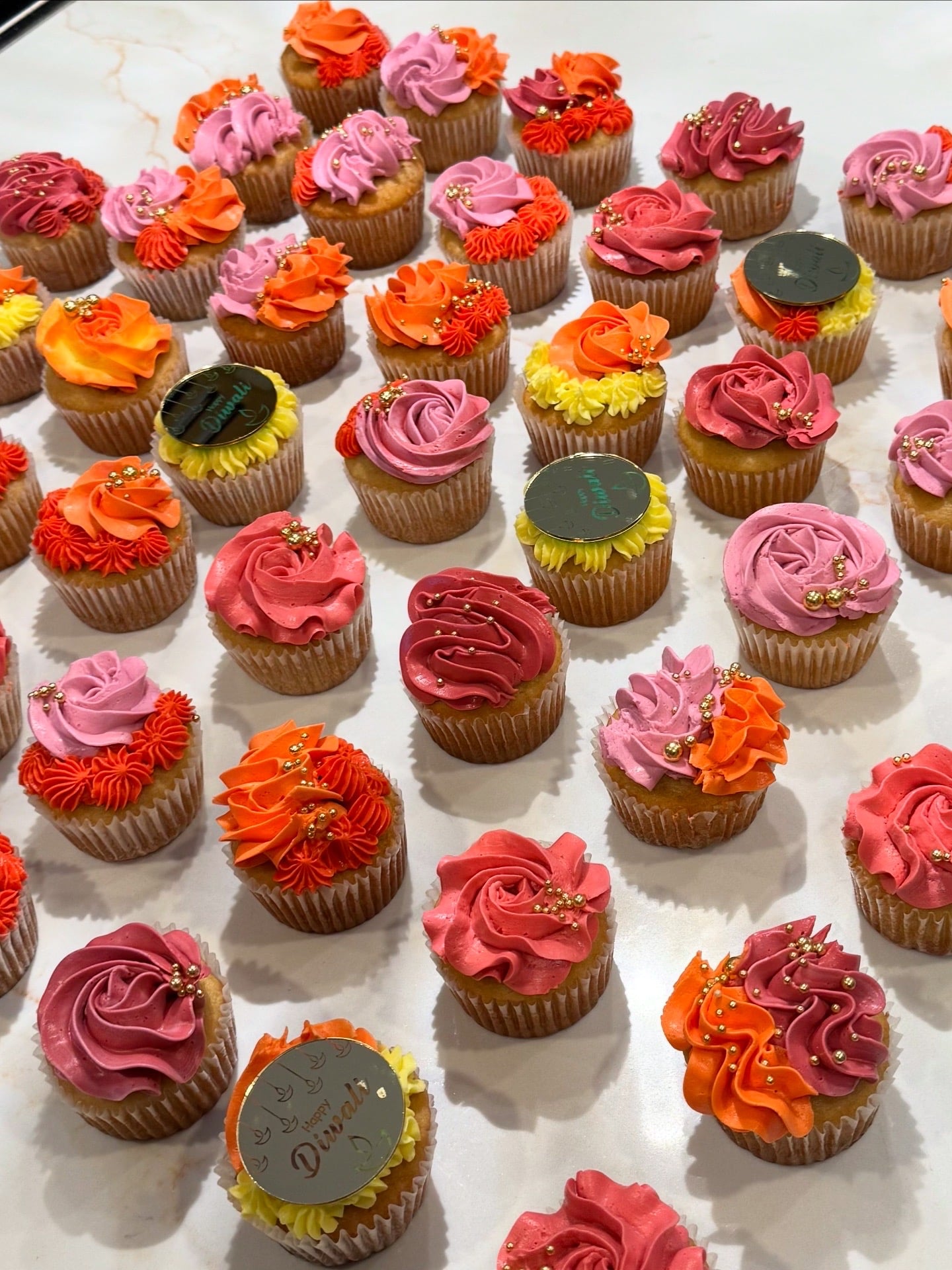 diwali cupcakes - custom eggless diwali cake by Cakes by Ashni